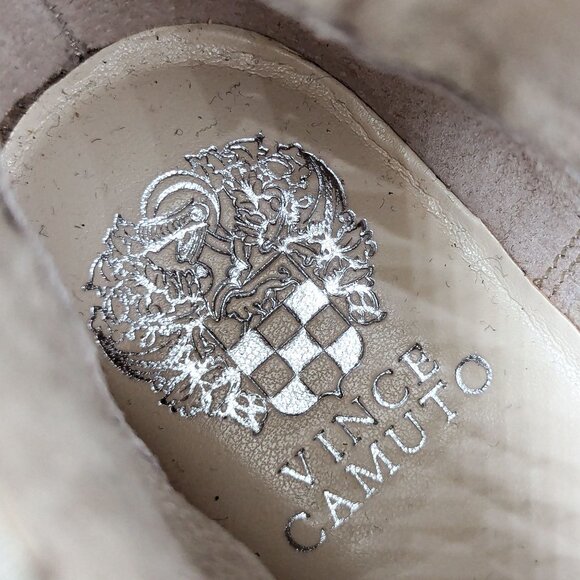 Vince Camuto Women Frames White Leather Platform Festival Zip Ankle Boots sz 8.5 - Picture 6 of 11